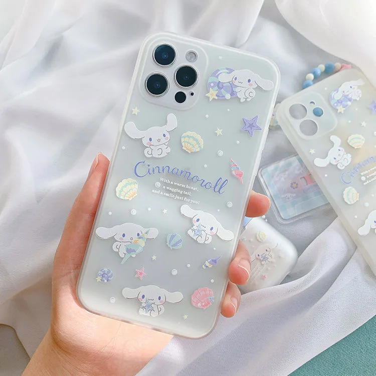 

Sanrio Cinnamoroll Kawaii Girl Cartoon Phone Cases For iPhone 13 12 11 Pro Max Mini XR XS MAX 8 X 7 SE 2022 Aesthetic Trends