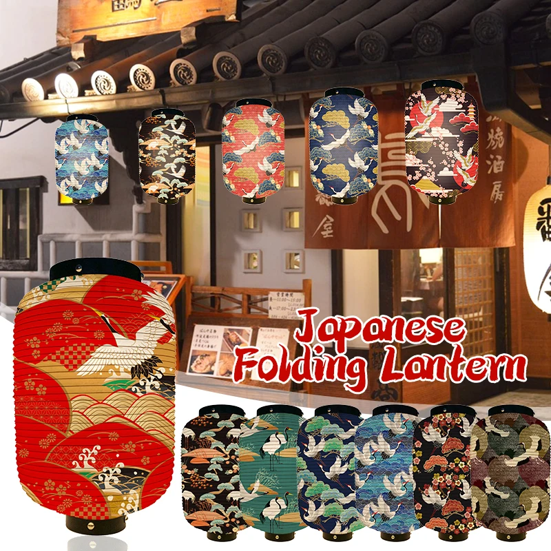 Японский подвесной фонарь с краном печатные бумажные фонарики Izakaya суши магазин