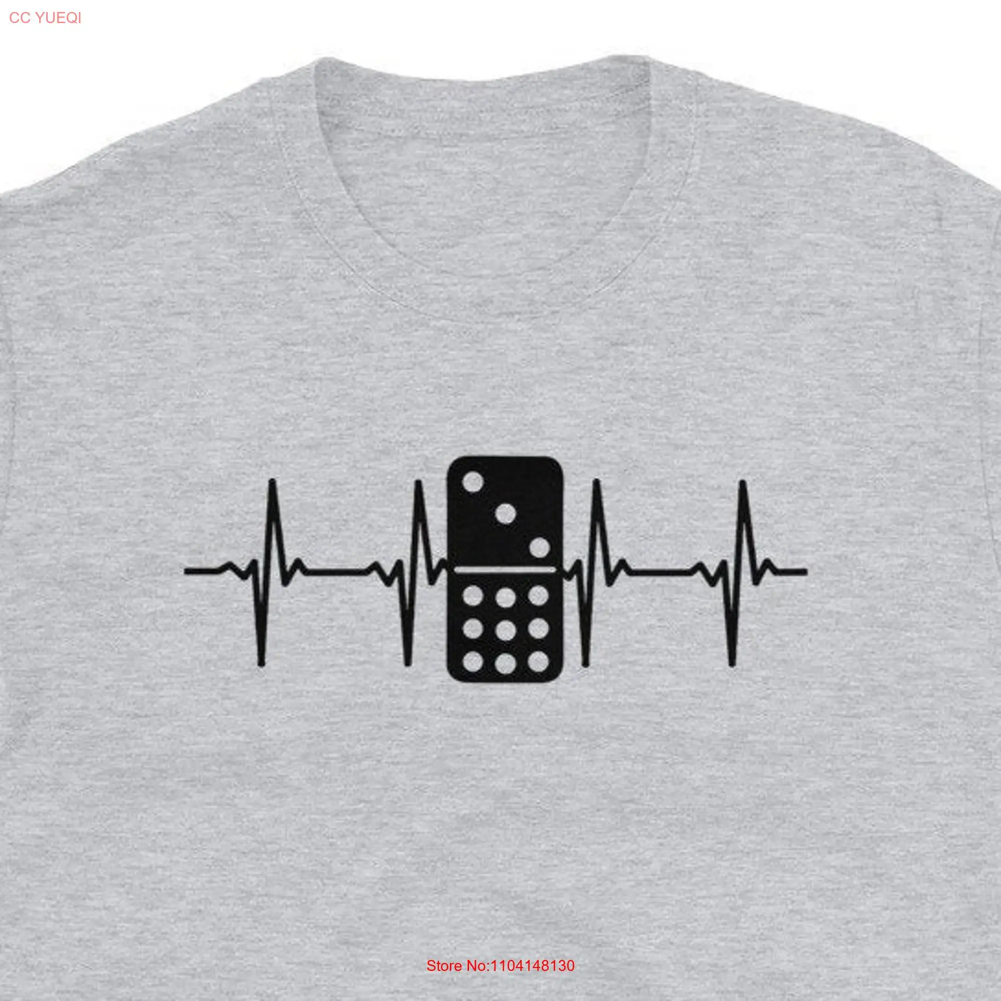 Футболка с длинным или коротким рукавом для игры домино