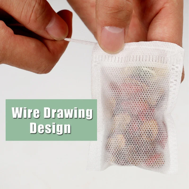 Одноразовые чайные пакетики 5-100 шт. фильтрующие для заварки чая со шнурком с