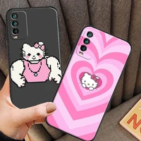 hello kitty cute phone cases for xiaomi redmi 7 7a 9 9a 9t 8a 8 2021 7 8 pro note 8 9 note 9t back cover coque funda