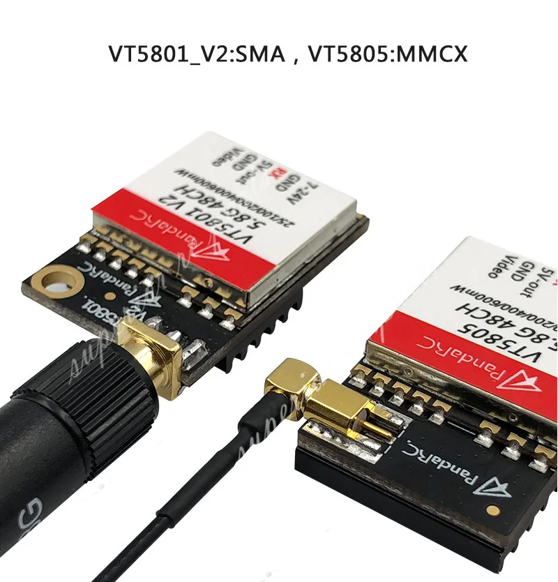 Видеопередатчик PandaRC VT5801 V2 VT5805 FPV 5 8 ГГц 48 каналов 25/100/200/400 МВт переключаемый OSD