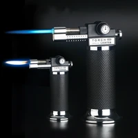 adjustable double fire type spray gun welding torch straight into the blue flame open fmale kitchen outdoor barbecue lighter