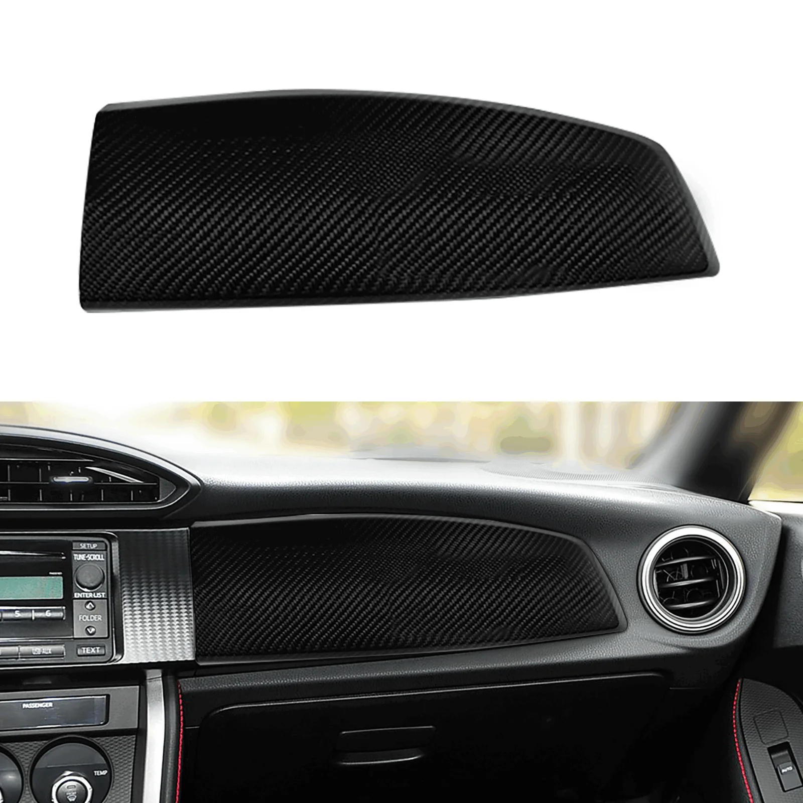 Карбон подходит для Toyota 86 Scion FRS Subaru BRZ панель приборной панели рамка радио