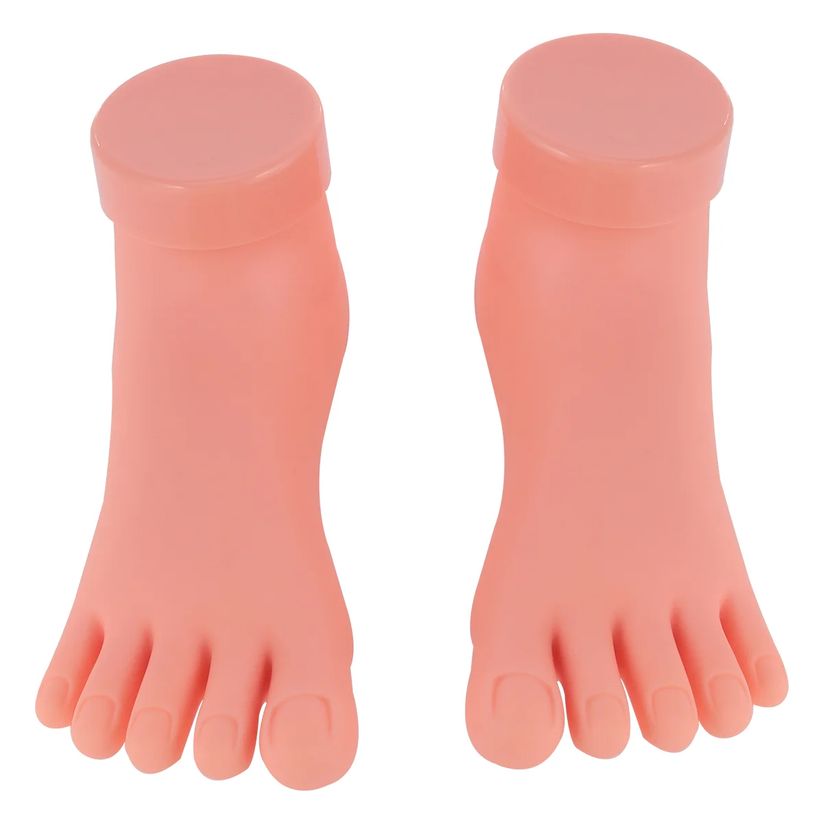 

2pcs Practice Right Left Model Flexible Movable Silicone Prosthetic Manicure Tool for Nail Train