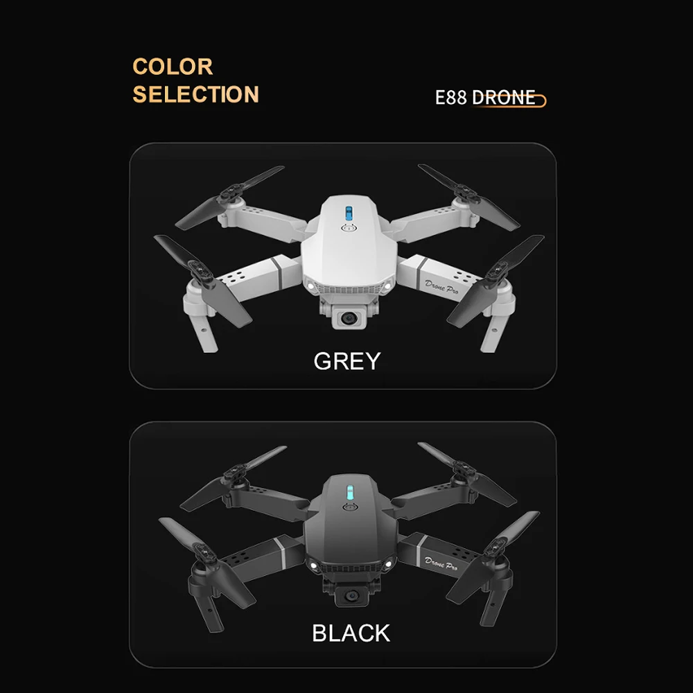 Новинка 2024 E88 Профессиональный Дрон на радиоуправлении с широкоугольной