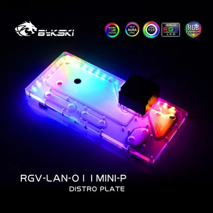 

Bykski Distro Plate For LIAN LI O11 Dynamic Mini Case,Reservoir Pump For PC Water Cooling 12V/5V RGB SYNC, RGV-LAN-O11MINI-P