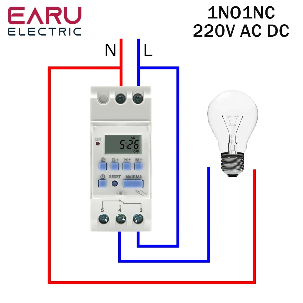 

Цифровое реле времени EARUELECTRIC THC15A/THC30A