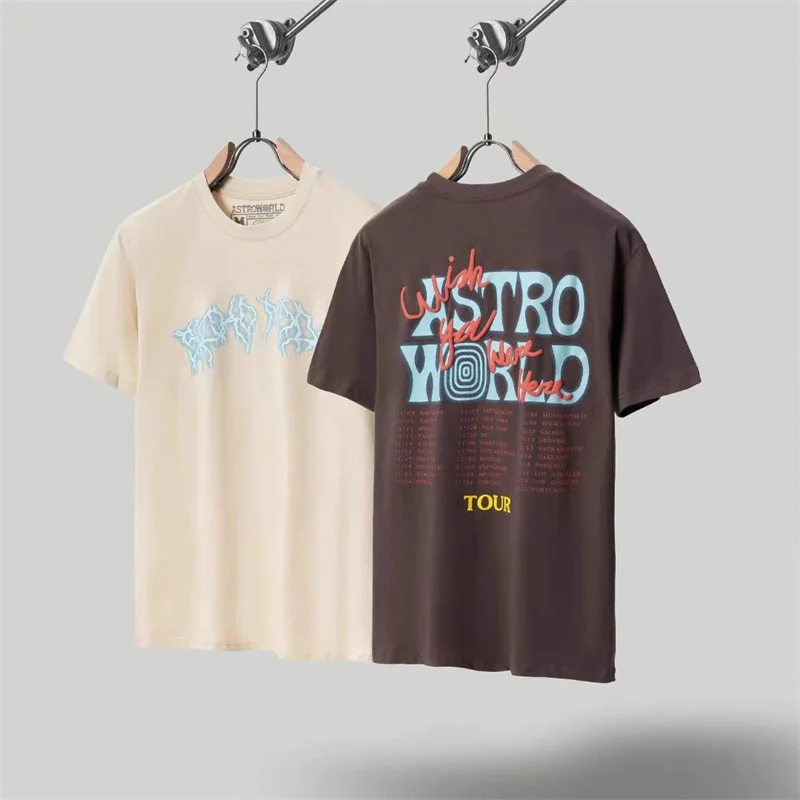 

Travis New Spring And Summer Lightning Printed Cotton Round Neck High-Quality Men's And Women's T-Shirts