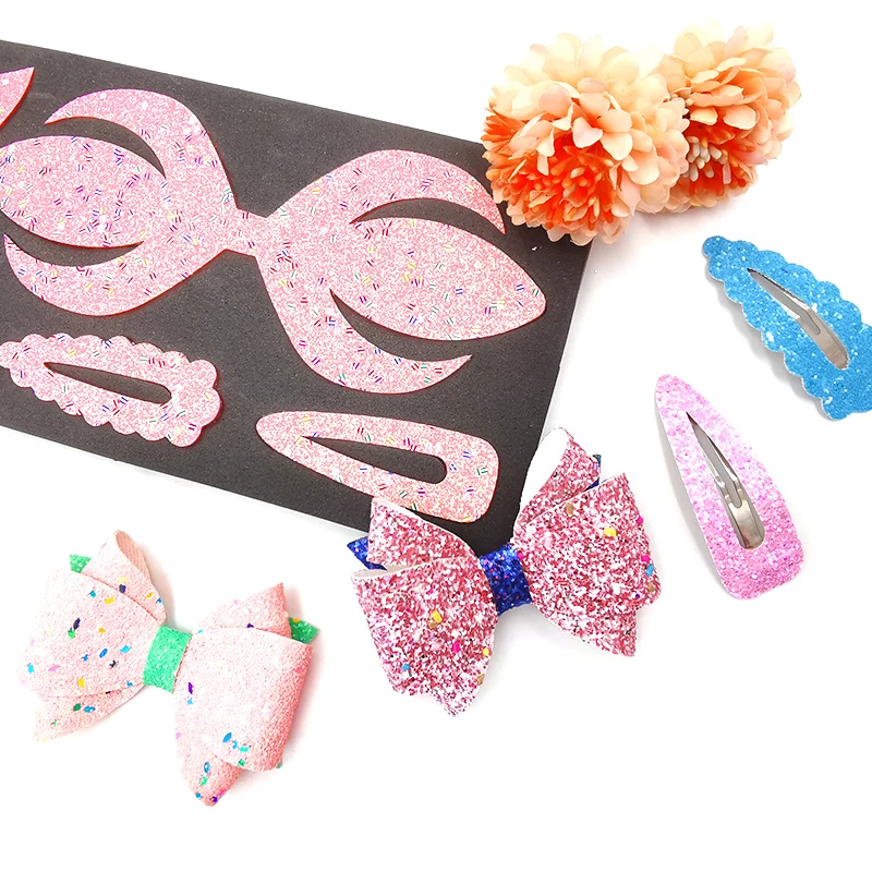 Деревянная резка с бантом и шпилькой BY31, подходит для большинства машин