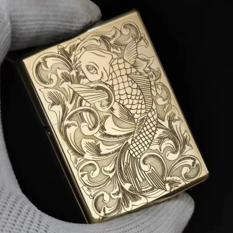 Латунная титановая зажигалка ZORRO 912S | AliExpress