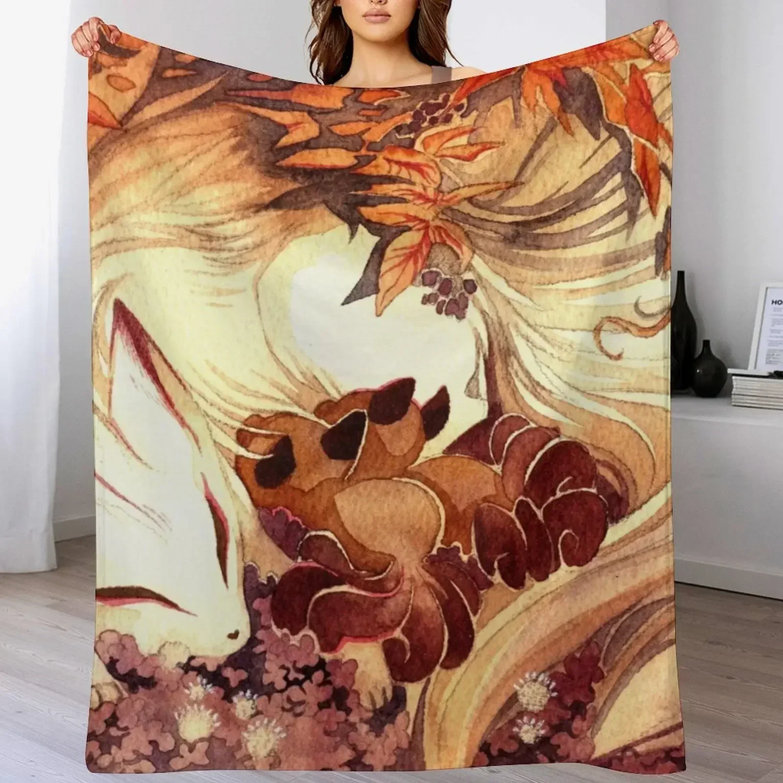 Одеяло Ninetailed Kitsune Fox с наборами для малышей многофункциональные тонкие одеяла