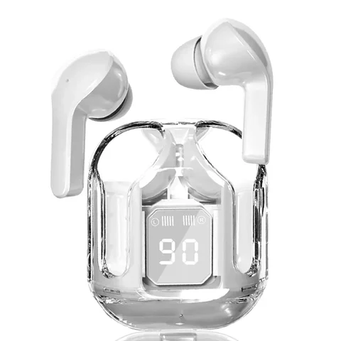 Беспроводные наушники, прозрачный дизайн зарядного устройства, гарнитура с сенсорным управлением, TWS-наушники, Hi-Fi стерео HD-наушники для звонков