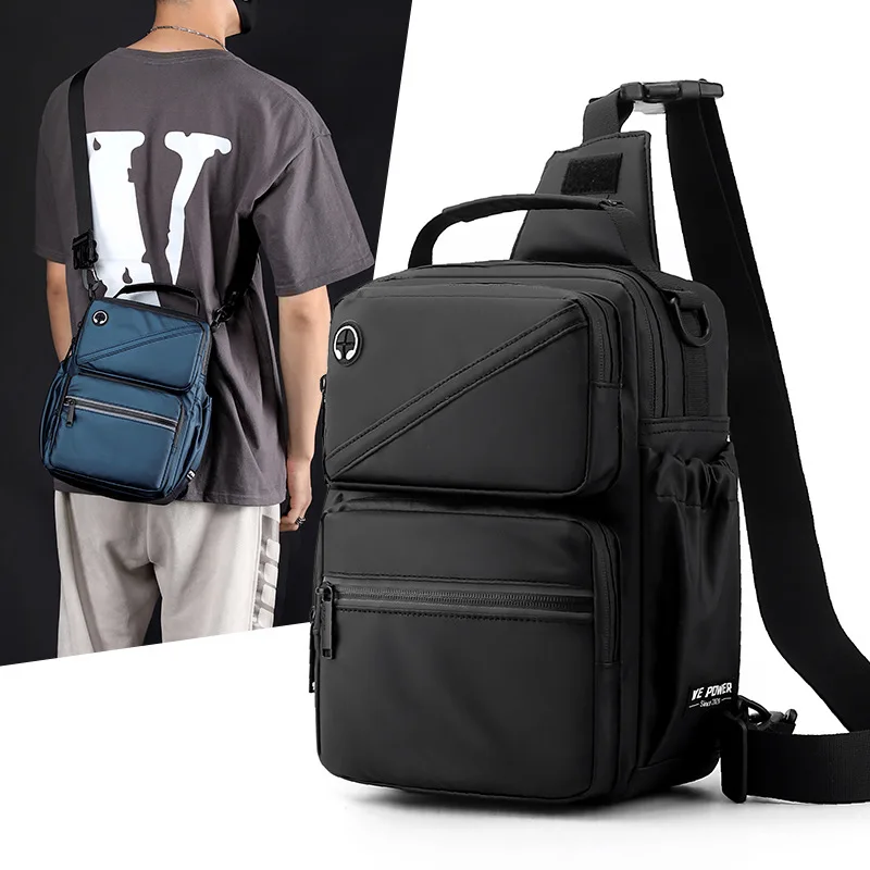 New Men's Multifunctional Chest Bag Outdoor Trend Crossbody Bag Large Capacity Shoulder Bag Travel Backpack Business Men's Bag