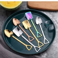stainless steel spade spoon dessert spoon korean cute coffee spoon ice cream watermelon spade spoon ice cream childrens spoon