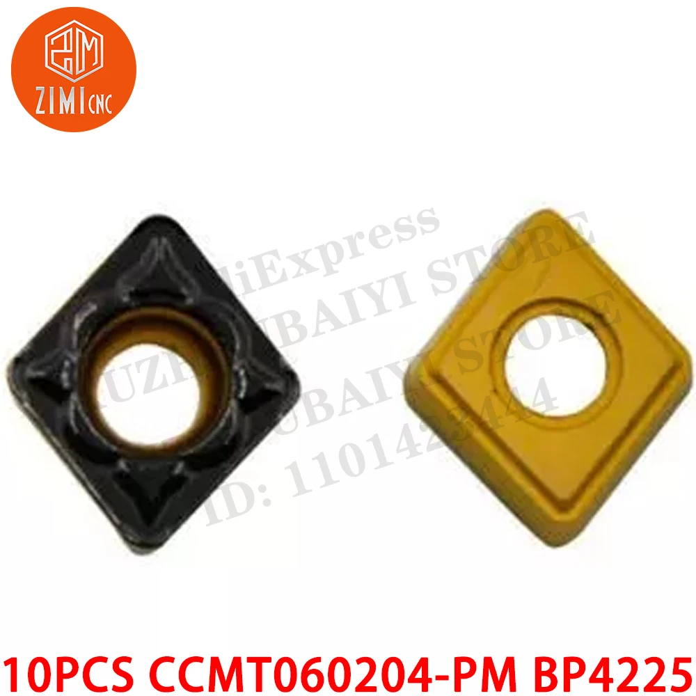 10 шт CCMT060204-PM BP4225 CCMT 06 твердосплавные пластины CNC CCMT2(1.5)1-PM металлический токарный