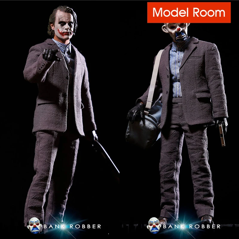 

DAFTOYS F02 1/6 Грабитель банков Джокер голова лепка и Одежда Набор подходит 12 дюймов B001 мужской солдат экшн-фигурки Куклы