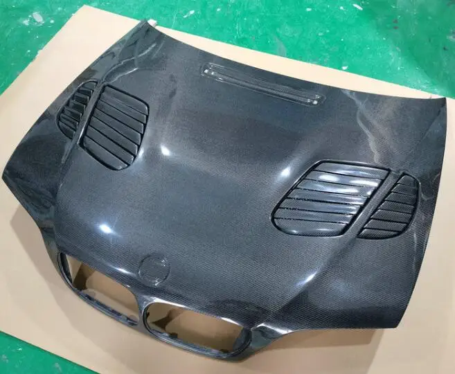 Передняя крышка капота двигателя из углеродного волокна для BMW E46 M3 2Door 4Door 1999 2000 2001
