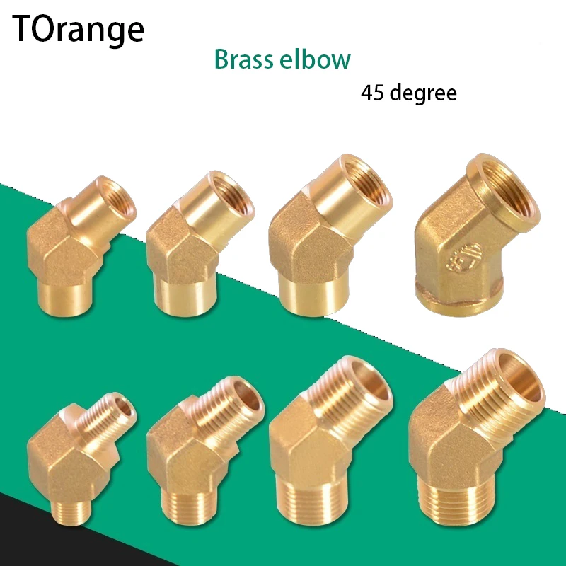 

Elbow Double Inner Wire Double Outer Wire 45 C Angle Oblique Elbow Copper Thickened Joint Water Pipe Fittings