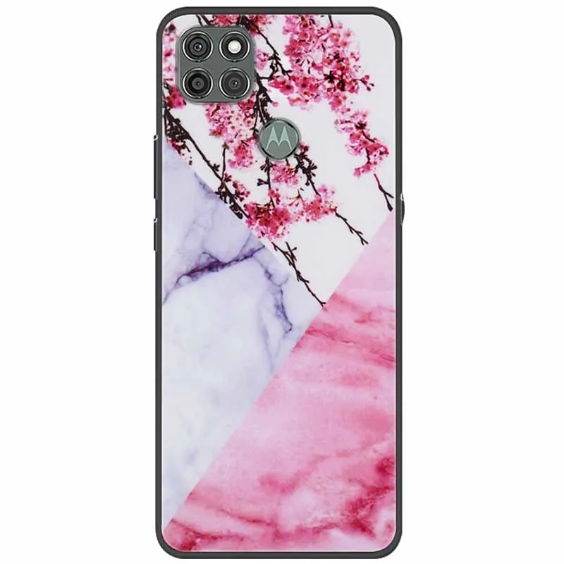 Чехол для Moto G9 Power Cover мраморный Мягкий ТПУ силиконовый чехол телефона Motorola Case G9Power