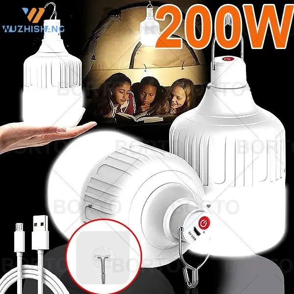 

Emergency Portable Battery Rechargeable Lantern Lights Camping Lanterns Bulb House Emergency Light Lamp Outdoor