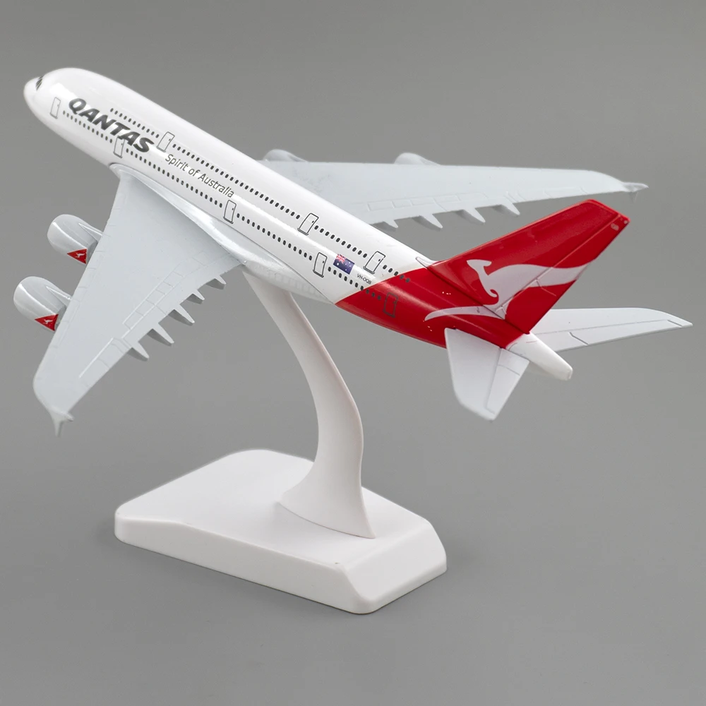 Фото 18 см самолет Airbus A380 Дух Австралии Qantas сплав модель самолета игрушка для детей Рождественский подарок коллекция украшение стола №2