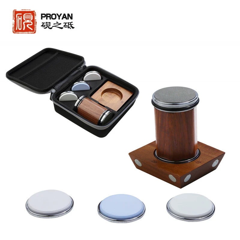 

PROYAN Professional Sharpening stone Roller type Fixed Knife Sharpener Diamond Ceramic Whetstone DIY Woodwork Tool Grindstone
