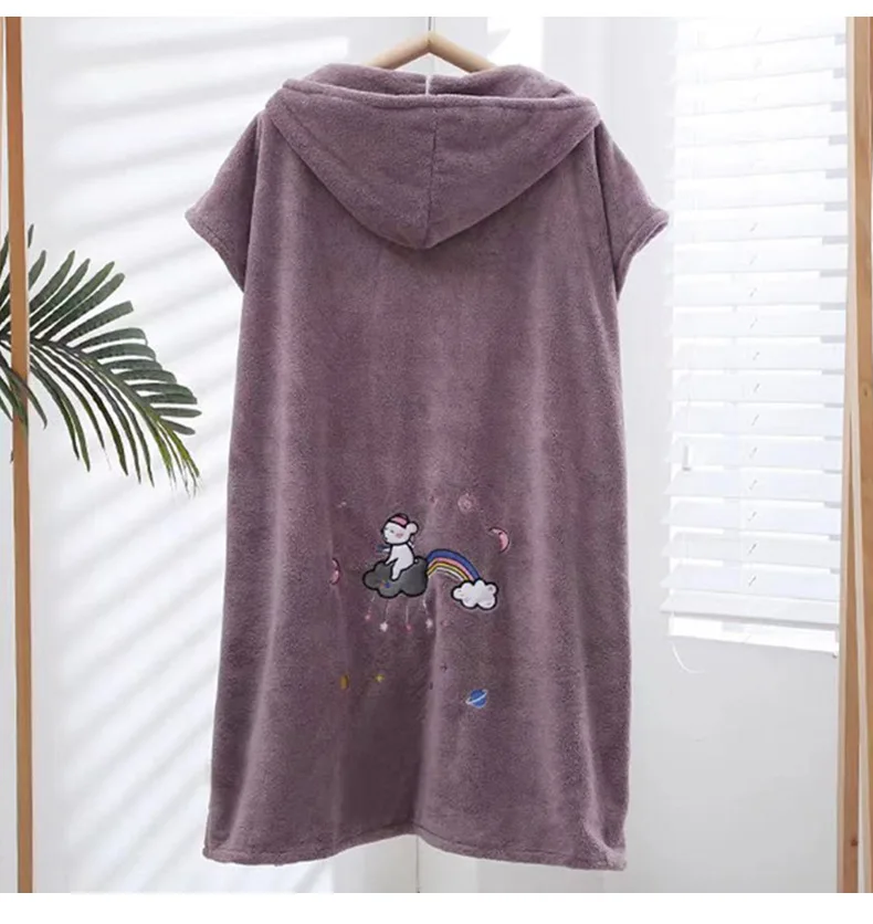 wearable microfiber bathrobe woman shower female soft bath towel for adults for home textiles bath and sauna towels bathroom free global shipping