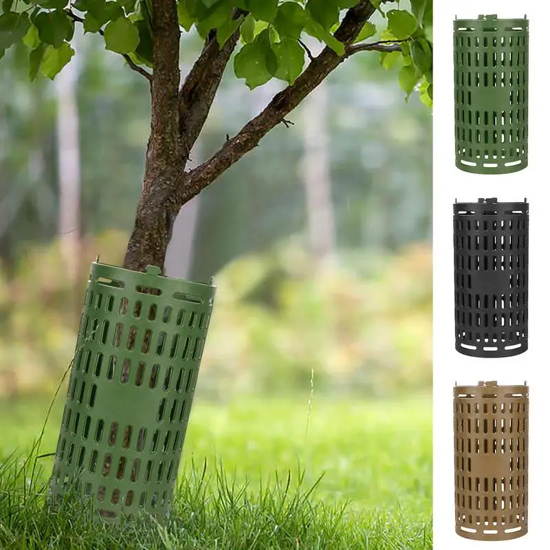 

Plant Tree Trunk Protector Plastic Guard Weather proof Around Adjustable Root Covering Pot Rings Garden Accessories