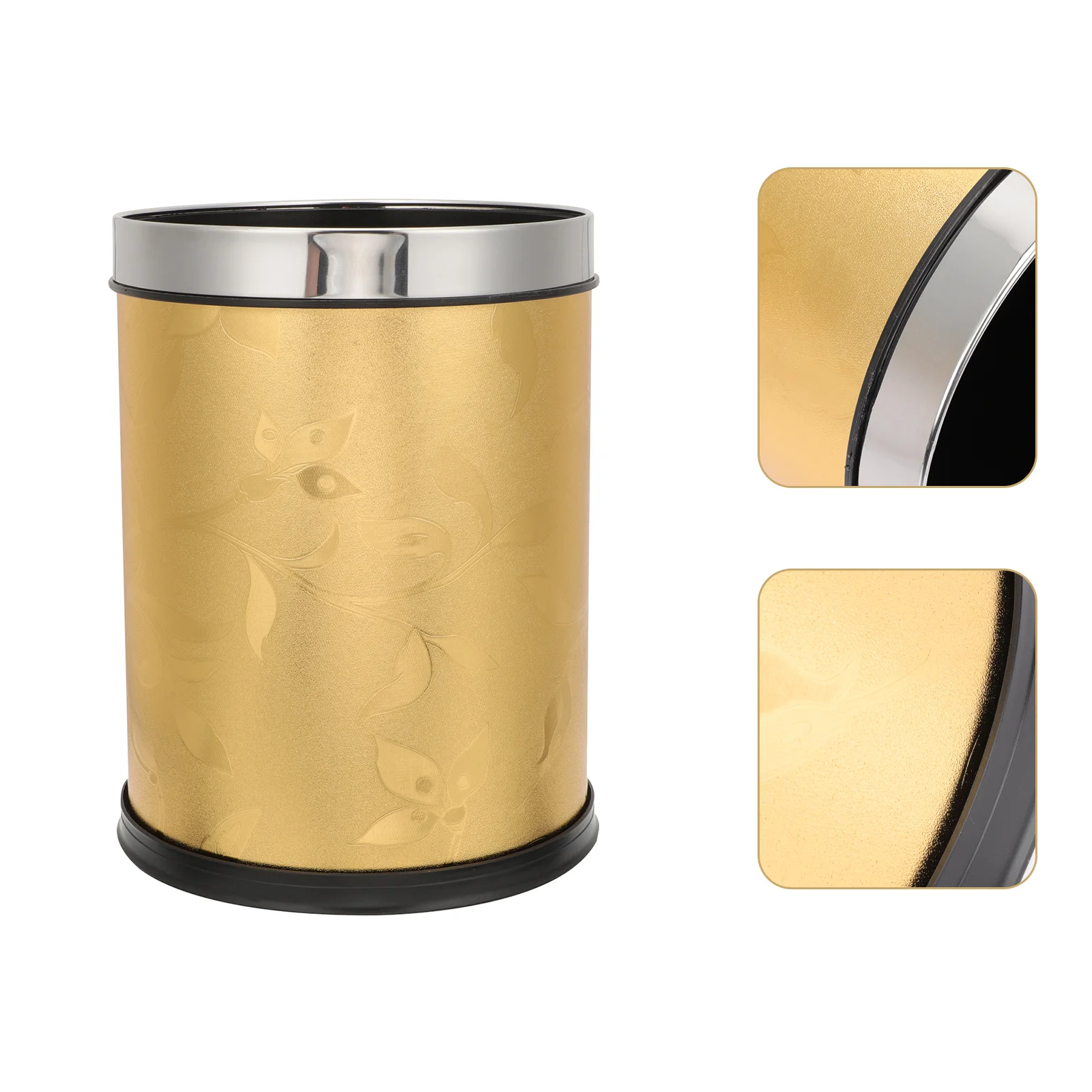 

Can Trash Garbage Waste Bin Basket Kitchen Bathroom Container Office Round Bedroom Plasticrubbish Desk Home Paper Decorative