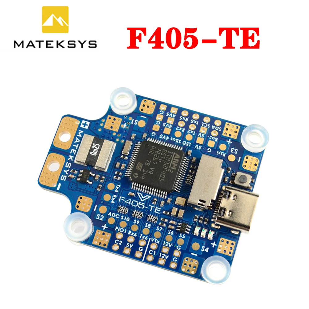

Matek MATEKSYS F405-TE F405 STM32F405RGT6 Flight Controller Built-in OSD SD Slot For RC Drone F405-SE Updated Version