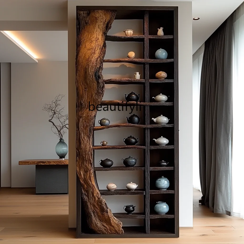 Ваби Песок Ветер Средневековая Полка Чайная Комната Дуо Павильон Массив Дерева