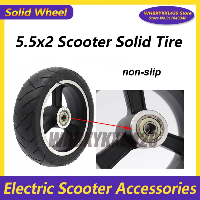 

5,5 дюймов электрический скутер с твердой шиной 5,5x2 для Fastwheel F0 Ховерборд самобалансирующийся электрический скутер Взрывозащищенная шина