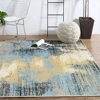 carpets for living room modern abstract blue black ink painting pattern carpet area rug for bedroom grey modern home decor