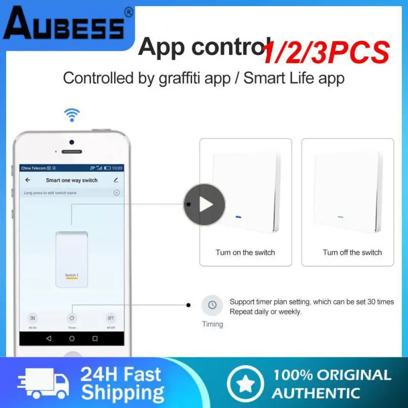 

1/2/3 шт., настенный переключатель Zemismart Tuya Zigbee