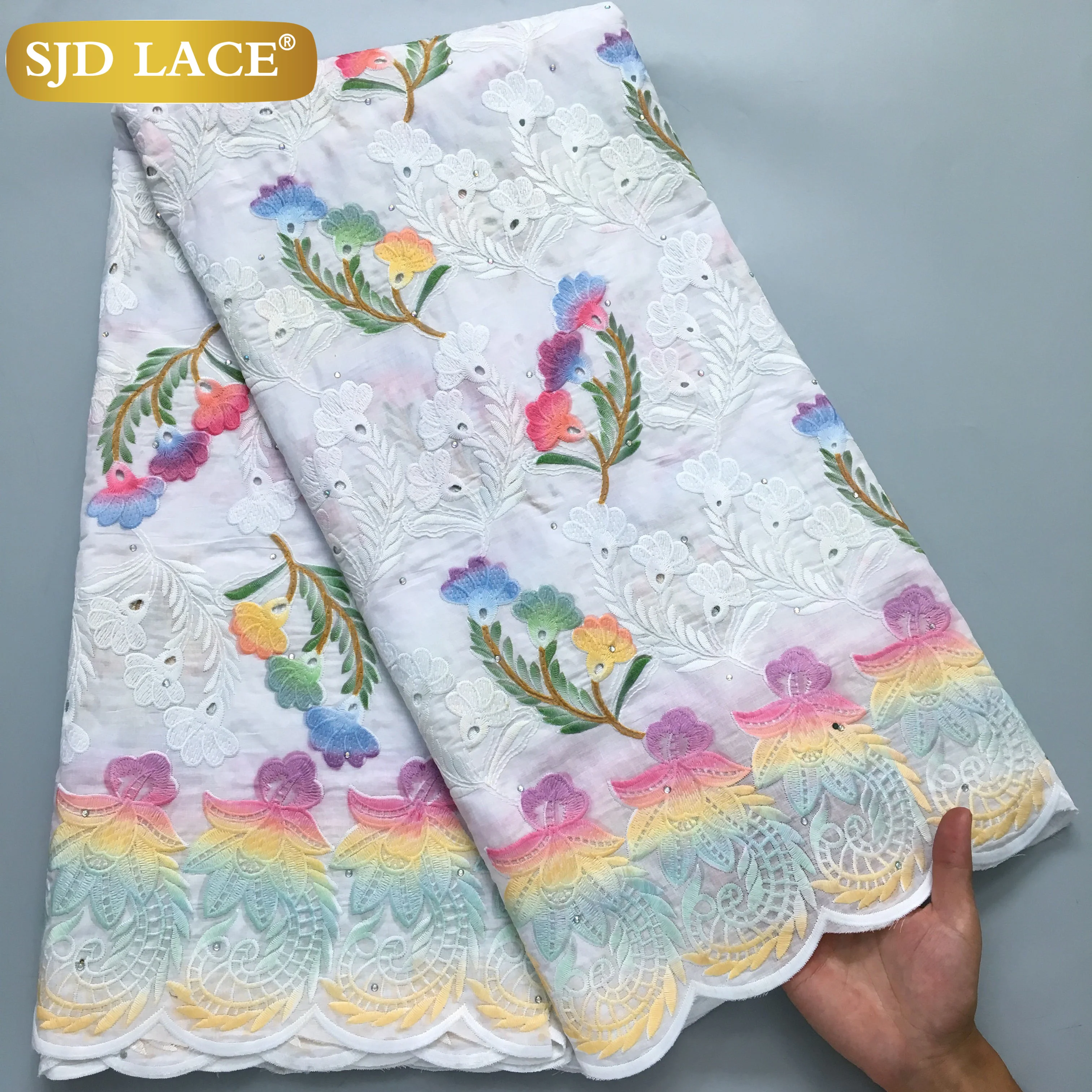 Кружевная ткань SJD Африканское женское платье 2024 высококачественное нигерийское