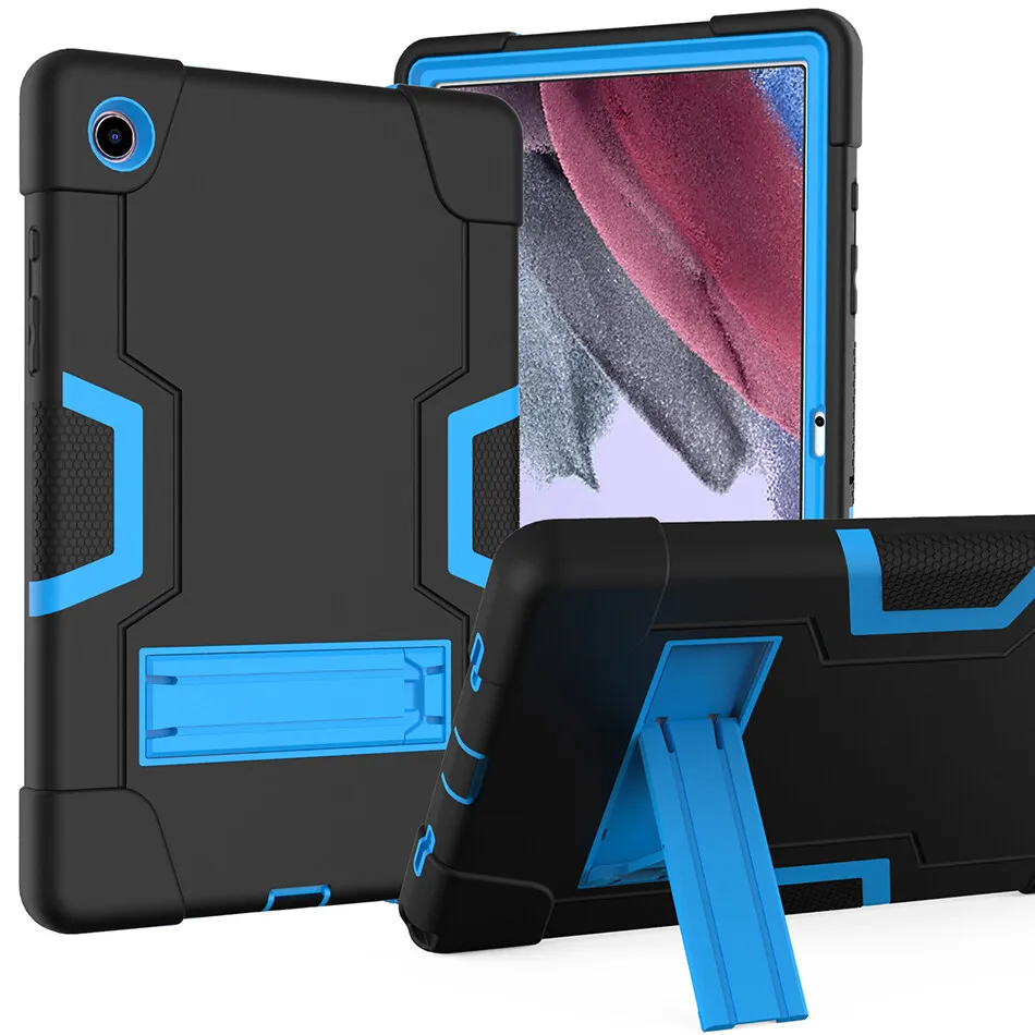 

Трехслойный Защитный Прочный силиконовый чехол с подставкой для Samsung Galaxy Tab A8 2021, противоударный чехол 10,5 дюйма X200 X205