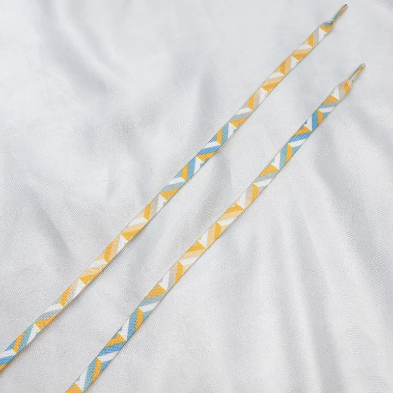 Ice Cream Colorful Shoe Laces Tennis Flat Gradient Shoelaces For Sneakers Rainbow High Sports Shoelace Women Man Shoestrings