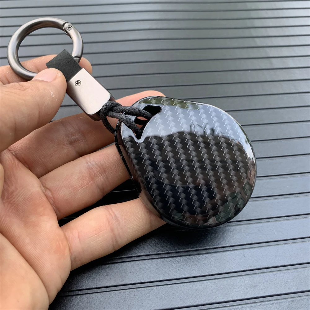 Чехол-Обложка для ключа с рисунком из углеродного волокна + брелок Harley X48 883 1200 Street