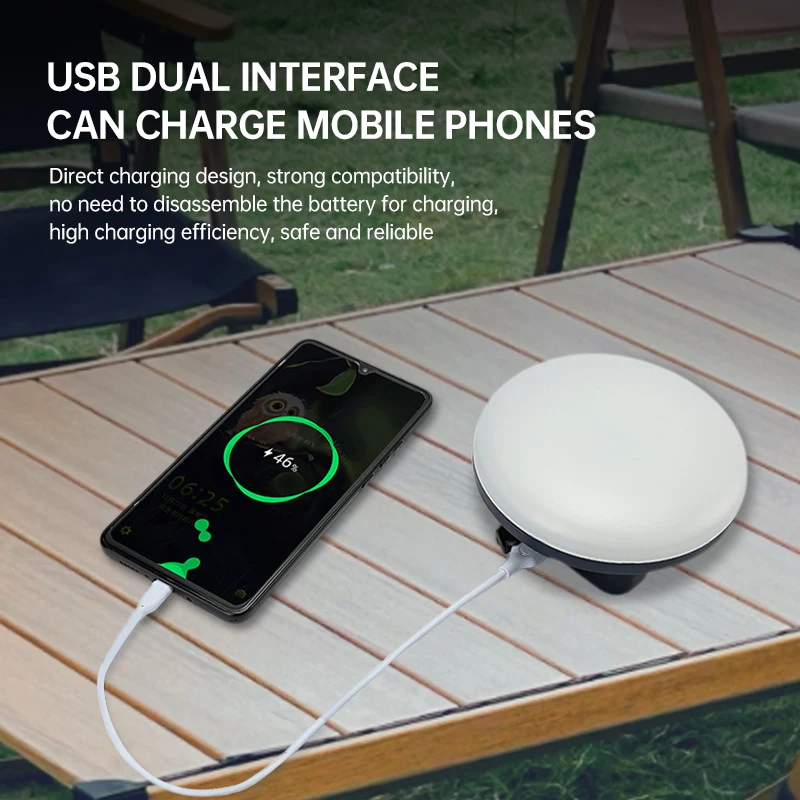 Кемпинговая лампа с длительным сроком службы уличная портативная для палатки