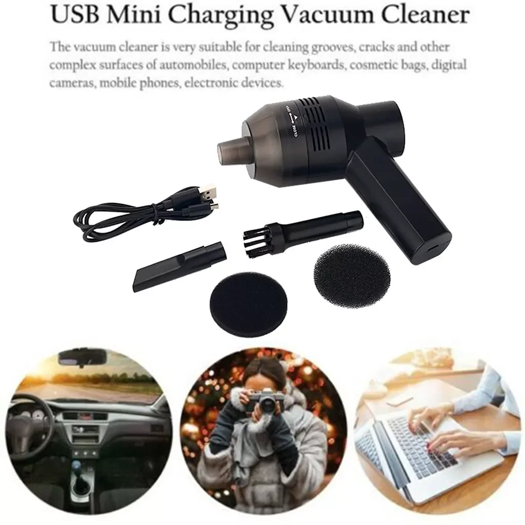 

Has USB For Car Vacuum Home Powerful Cleaner Keyboard Multi-function Mini Tools & Home Improvement Pro - Right Angle