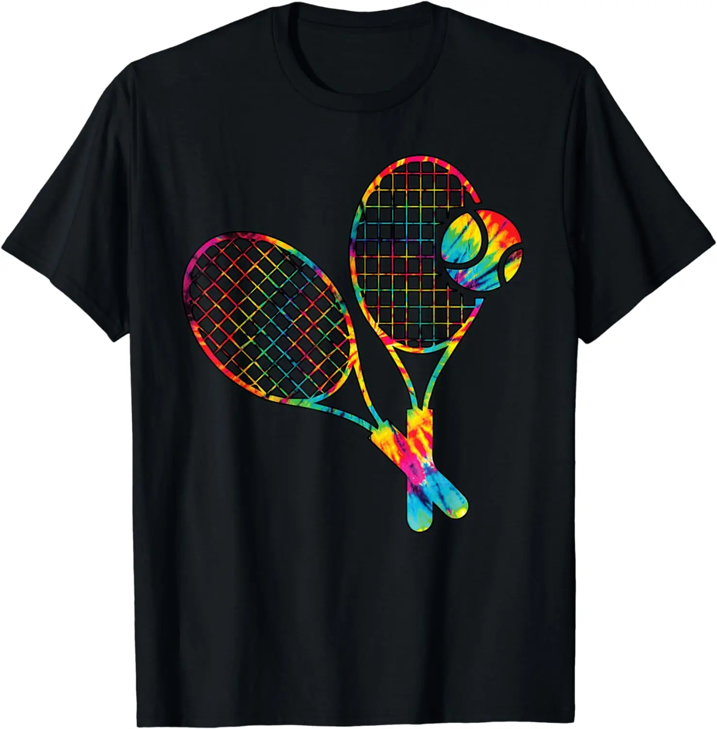 Фото Теннис Tie Dye Rainbow Kids Boys Teenage Men Girls Cool T-Shirt Мужская одежда Топы Футболки с графическим рисунком Уличная одежда Ropa Hombre №1