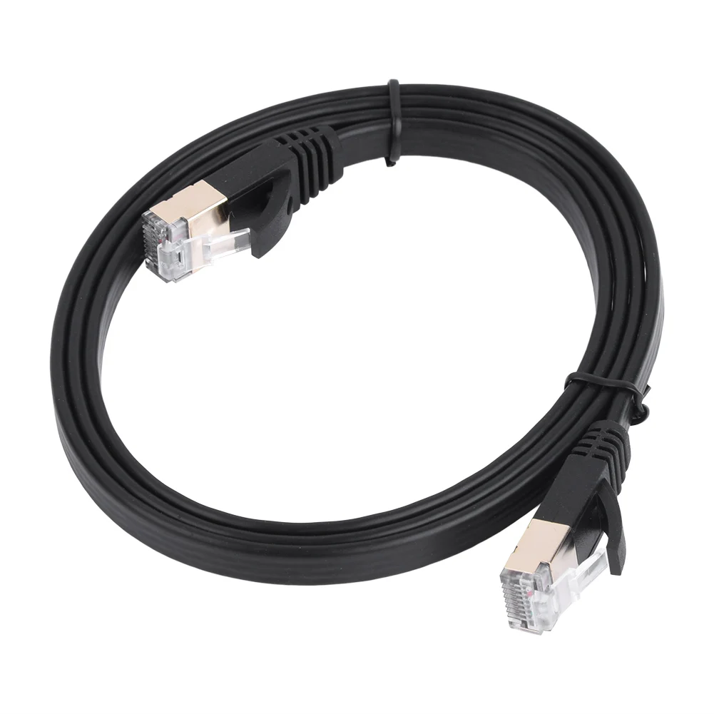 

CAT7 RJ45 600 МГц, экранированный сетевой Lan-кабель, плоский Ethernet-шнур 1 м