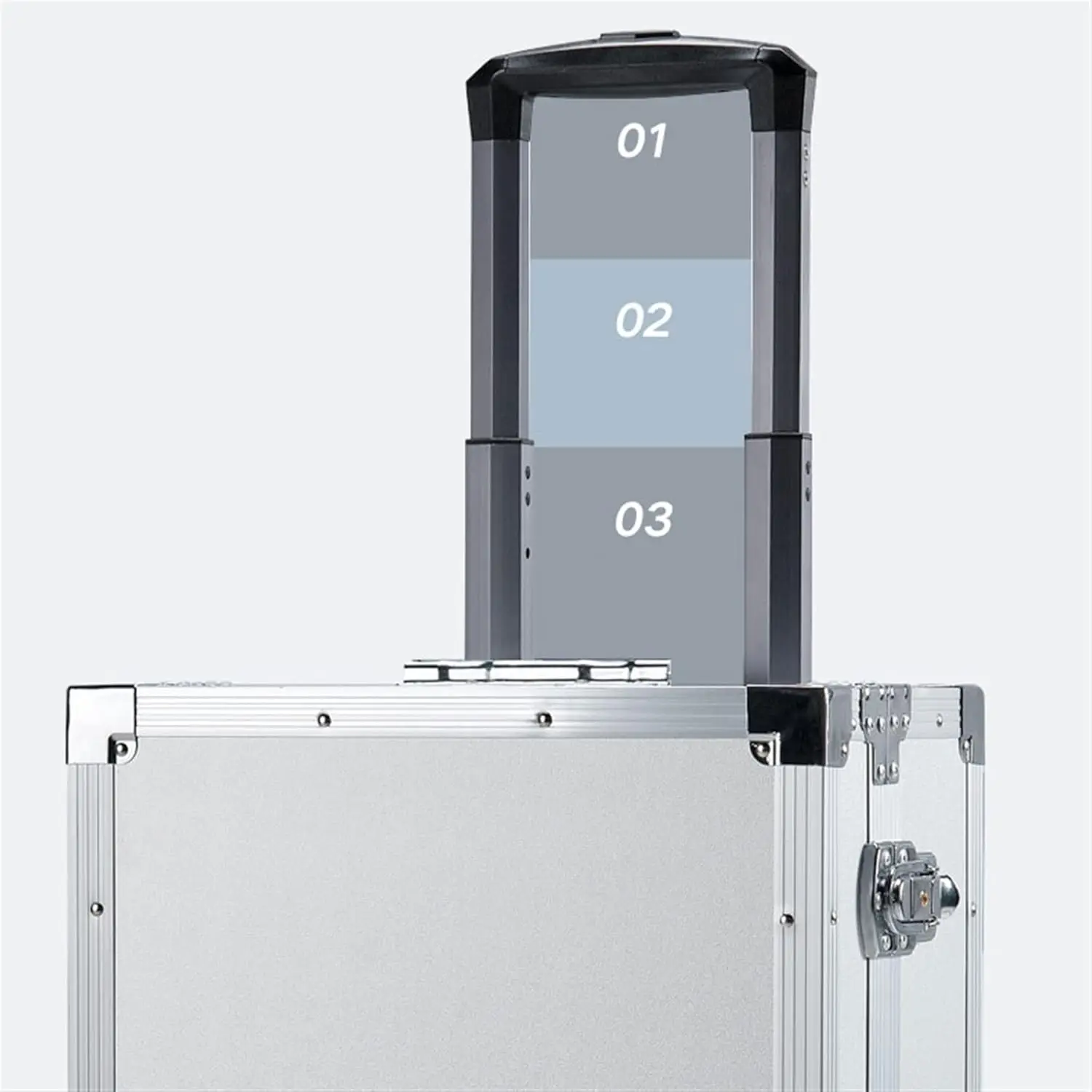 Портативная вертикальная тележка ящик для инструментов алюминиевый жесткий с