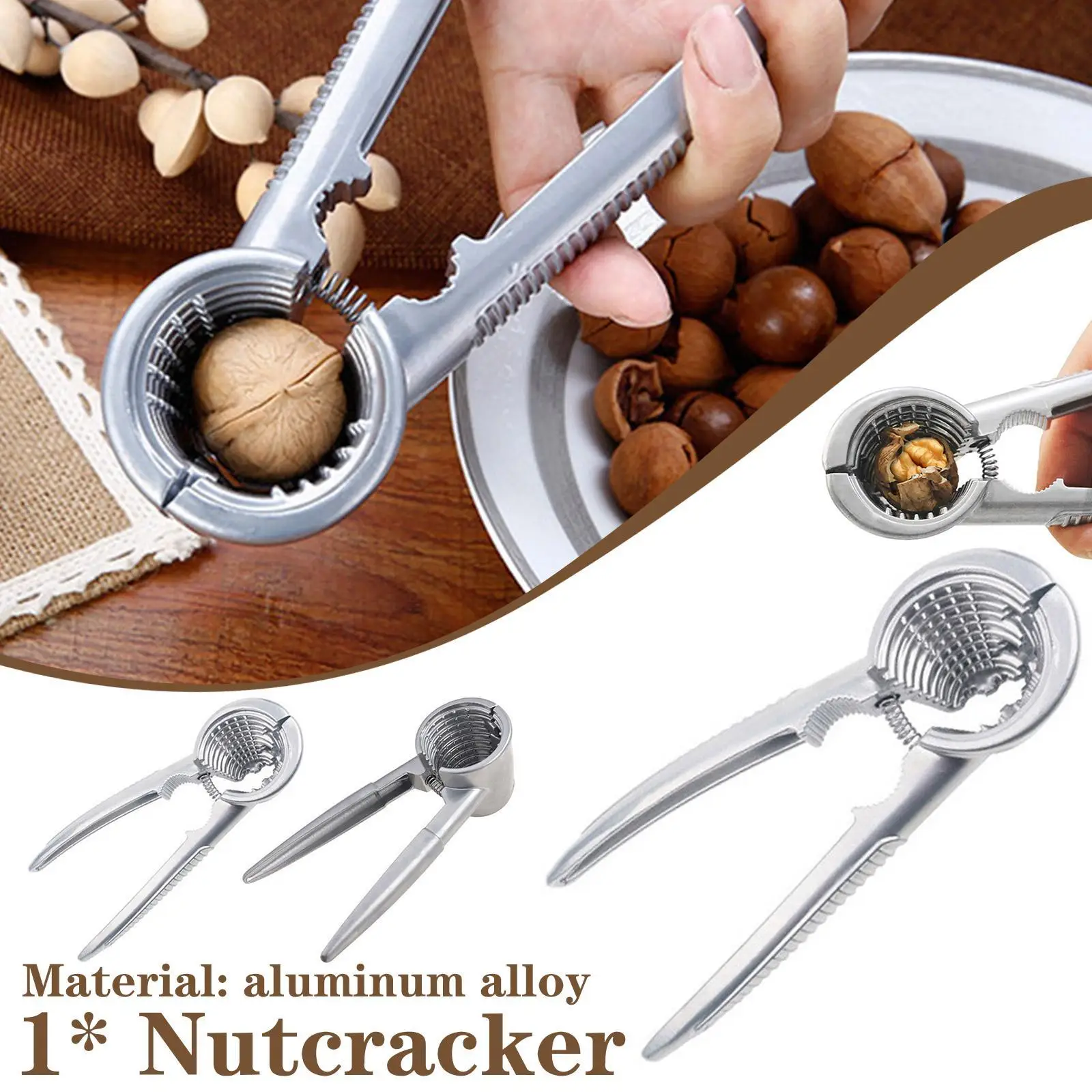

New Crack Almond Walnut Hazel Filbert Nut Kitchen Nutcracker Sheller Clip Clamp Plier Cracker Pecan Hazelnut Crack Tools