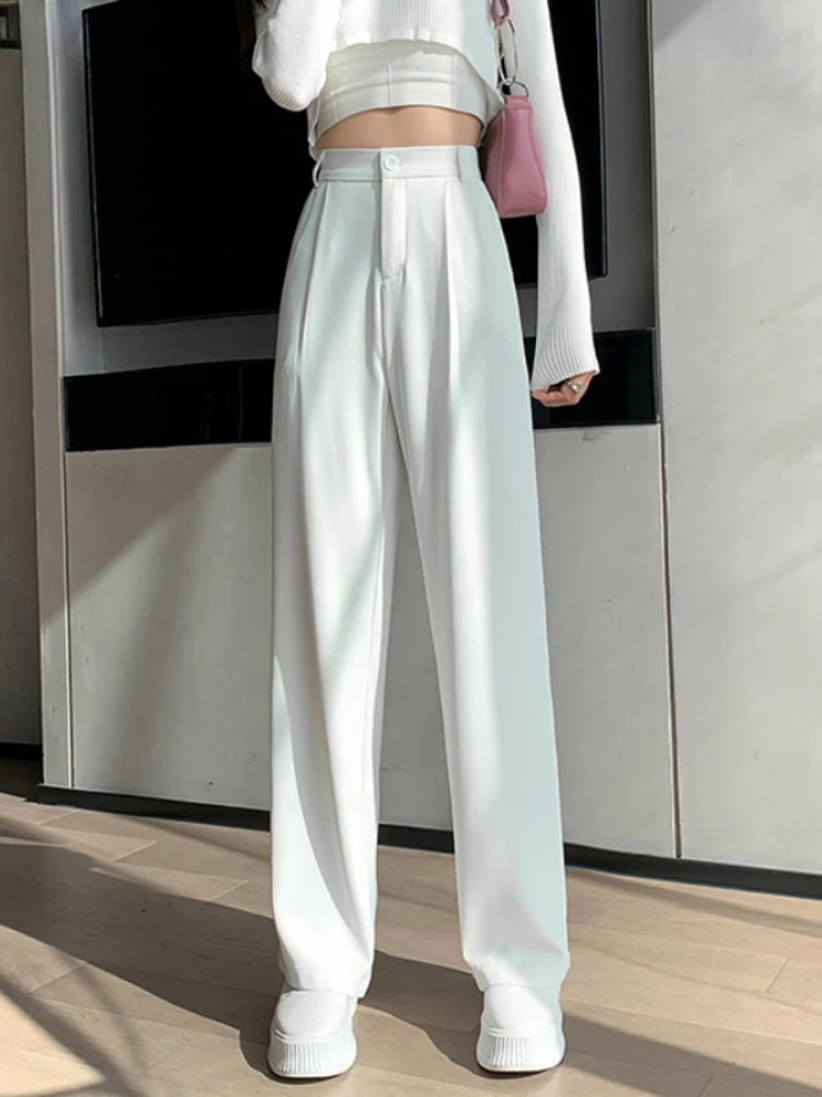 Casual High Waist Loose Wide Leg Pants 