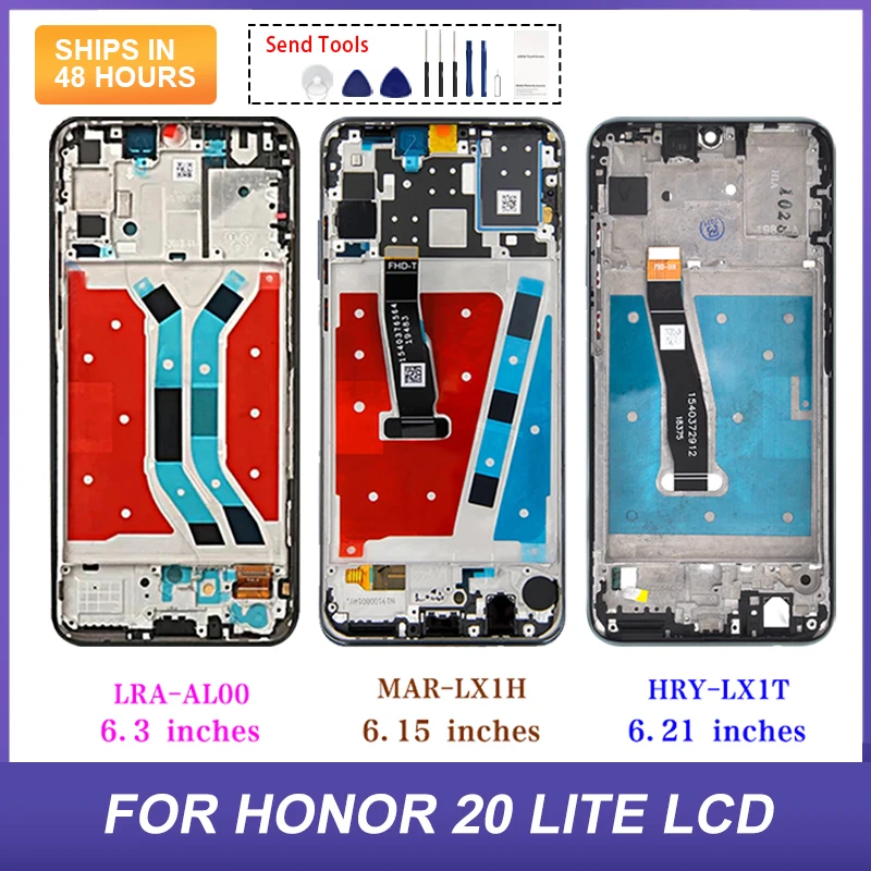 

1Pcs MAR-LX1H Display For Huawei Honor 20 Lite Lcd Touch Screen Digitizer HRY-LX1T LRA-AL00 Assembly With Tools Free Shipping