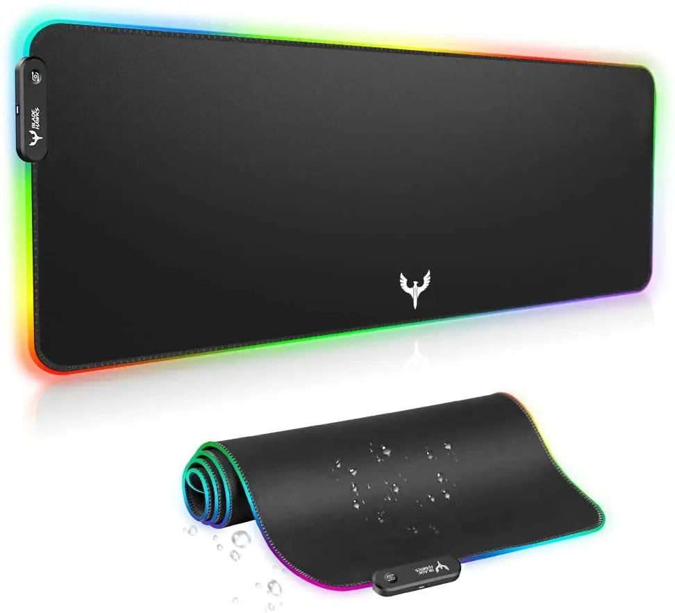 

RGB Gaming Mouse Pad, Extra Large Extended Soft LED Mouse Pad, Anti-Slip Rubber Base, Computer Keyboard Mousepad Mat