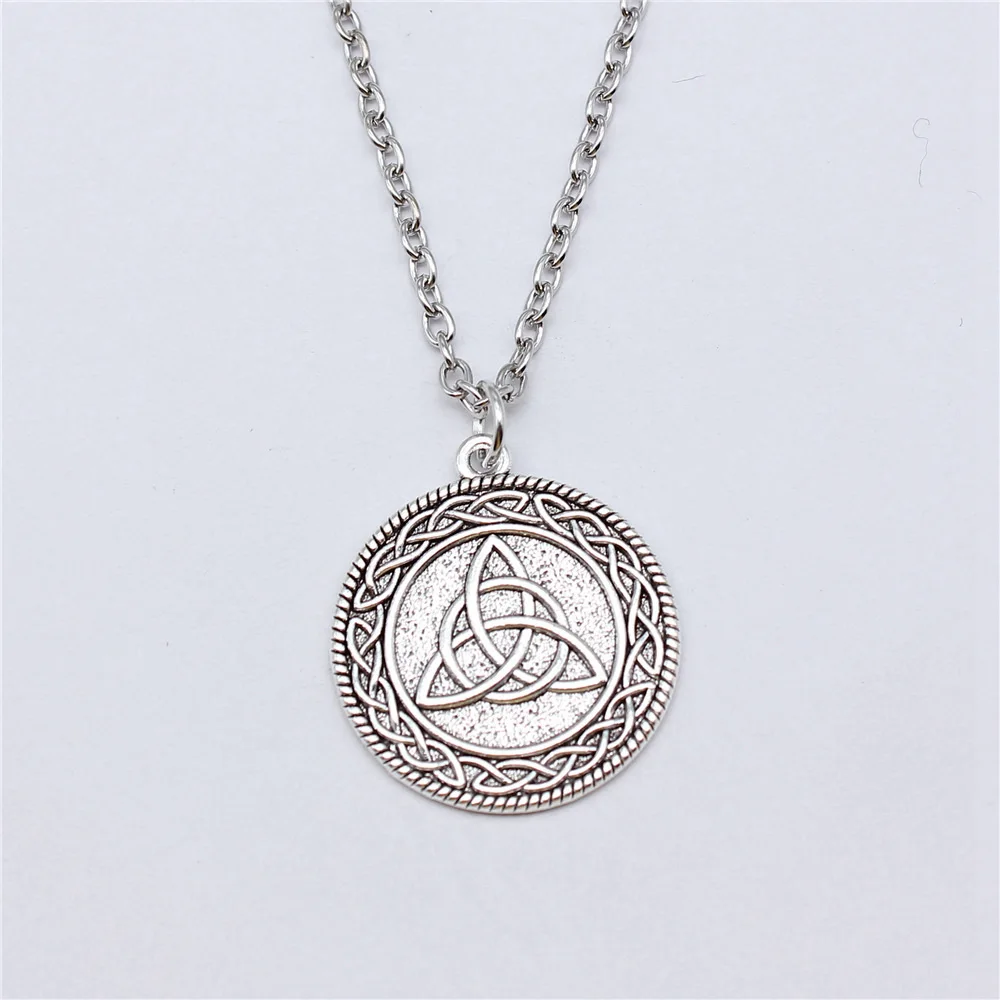 Двухсторонняя круглая цепочка с тремя узлами для мужчин 1 шт. винтажные ювелирные