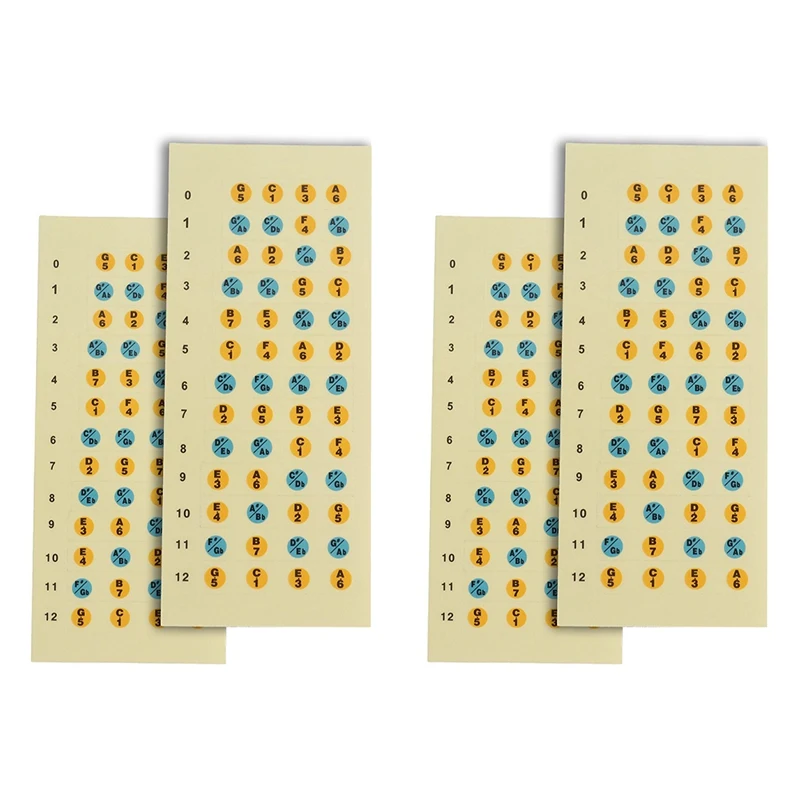 

Наклейки для укулеле для начинающих, 4 шт.